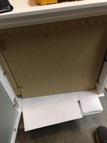 Constructing a custom made jewelry box.