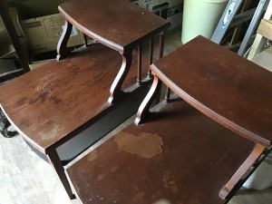 Two matching Mersman side tables.