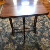 A drop leaf table at full size.