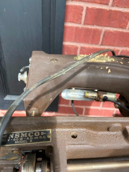 A New Home sewing machine.