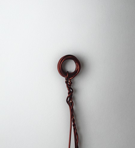 Wire wrapped into a series of loops.