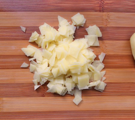 Small pieces of potato for the filling.