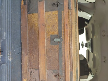 An antique trunk.