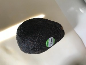 A ripe avocado.