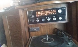 A magnavox stereo cabinet?