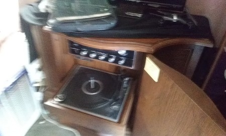 A magnavox stereo cabinet?