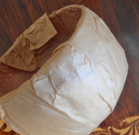 Cover the shade with paper.