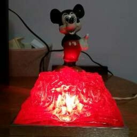 An old Mickey Mouse clock.