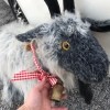 A goat stuffed animal.
