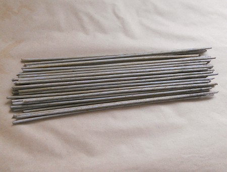 A collection of glued paper tubes.