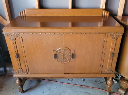 antique buffet table value