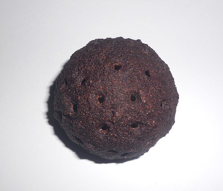 The completed coffee lampshade.