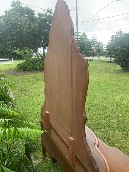 The back of the mirror.