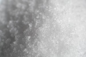 Salt crystals close up.