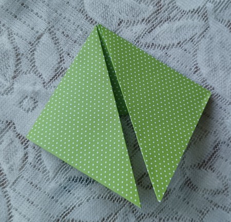 Folding the bookmark.