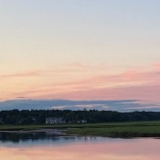 A picture of sunset in Maine.