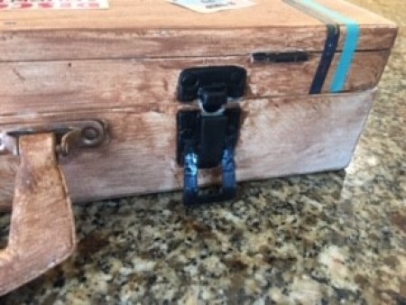 Painting the hardware black.