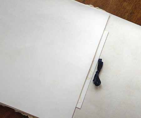 Placing a photo inside the frame.