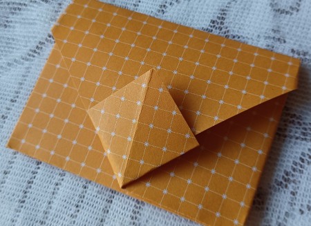 The folded letter with a fold as a seal.