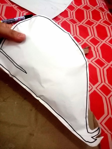 The sealed whale scuplture.