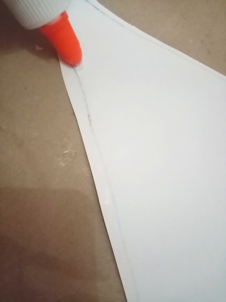 Glueing the whale together.