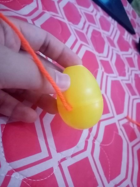 Adding spider legs to the egg toy.