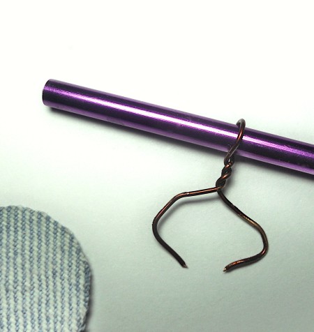 Creating the hanger for the pendant.