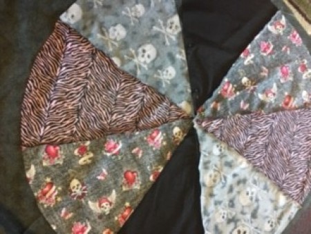 The finished tree skirt.