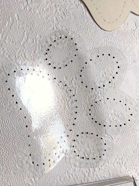 Adding dots to the clear paw print.