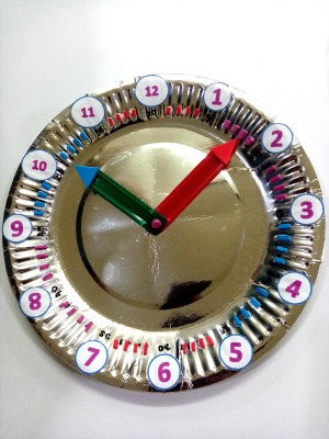 The completed clock.