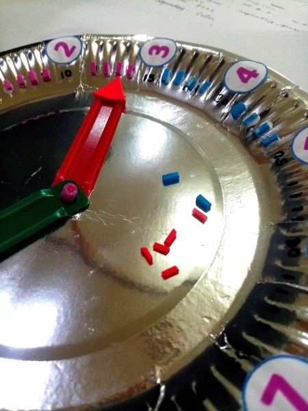 Adding small colored marks for the minutes.