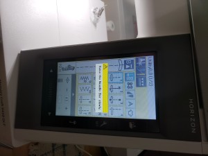 The screen of a Janome Memory Craft.