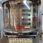 The song selector on a Seeburg jukebox.