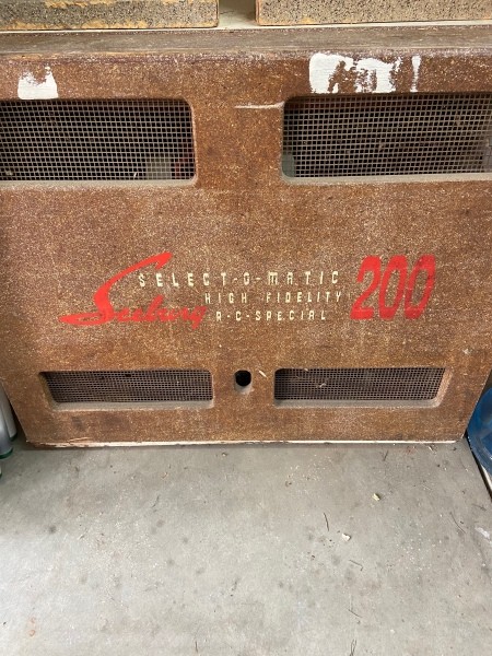 The back of a jukebox.