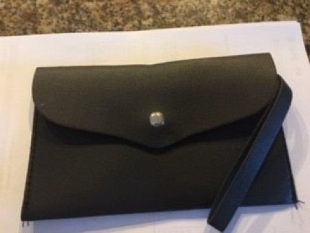 A small black bag.