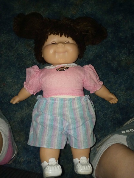 A girl Cabbage Patch doll.