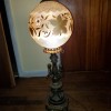 A decorative globe lamp.