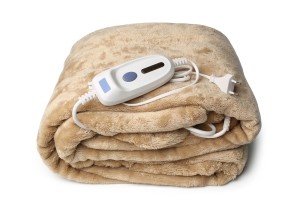 An electric blanket.
