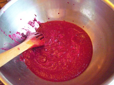 Adding ingredients to the bowl.