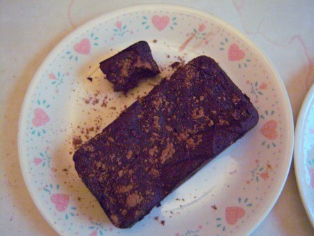 A slice of Almond Flour Chocolate Beet Cake