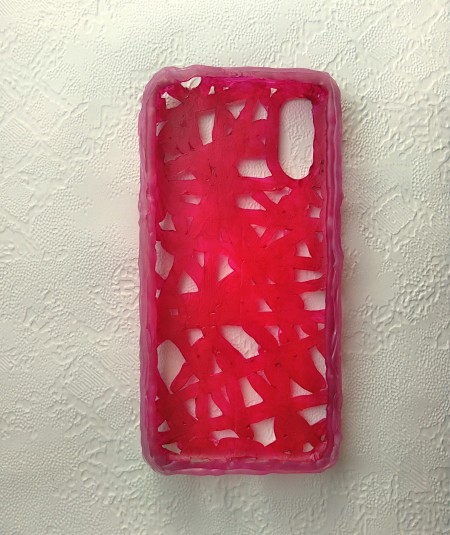 Painting the inside of the case.