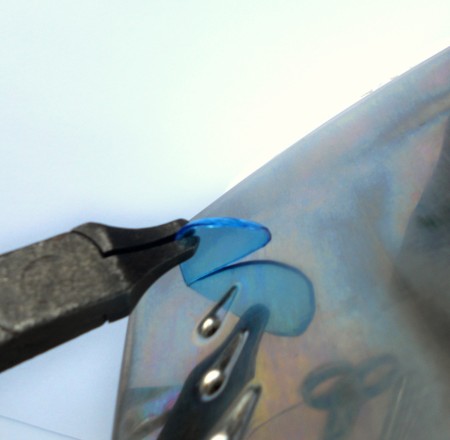 Melting the petals on an iron.