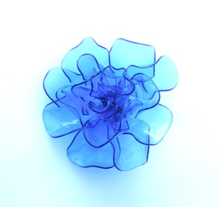 The completed plastic flower.
