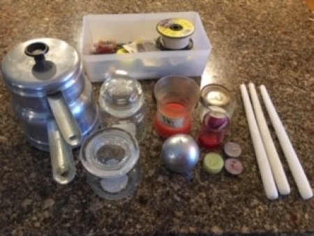 Supplies for Potpourri Candle