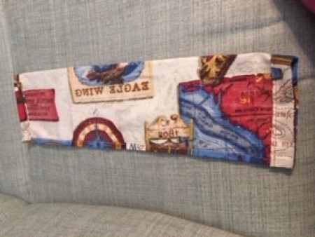 The fabric to cover the bolster.