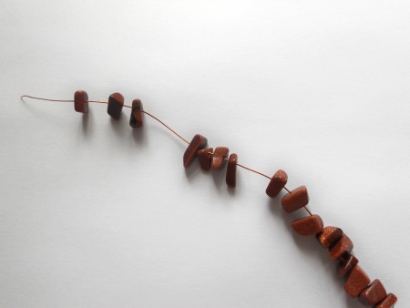 Beads on a wire.
