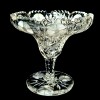 A cut glass footed bowl.
