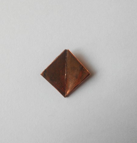 Folding the copper foil.