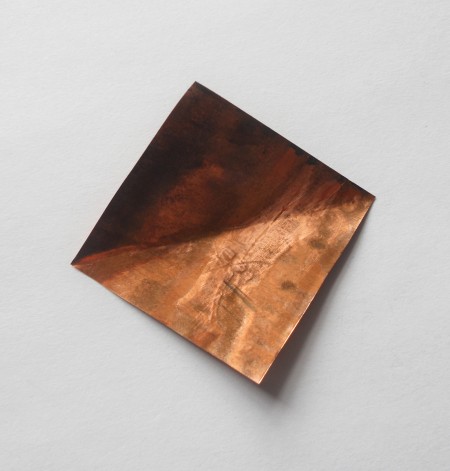 Folding the copper foil.