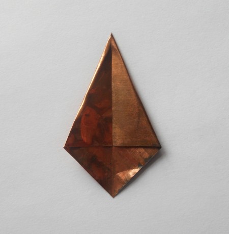 Folding the copper foil.